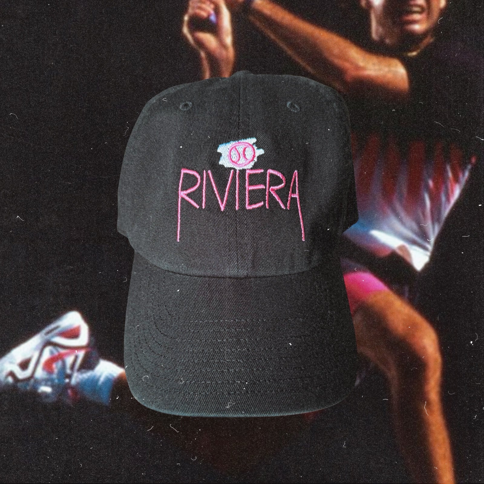 THE RIVIERA "ODE TO ANDRE" HAT (HOT LAVA & BLACK)