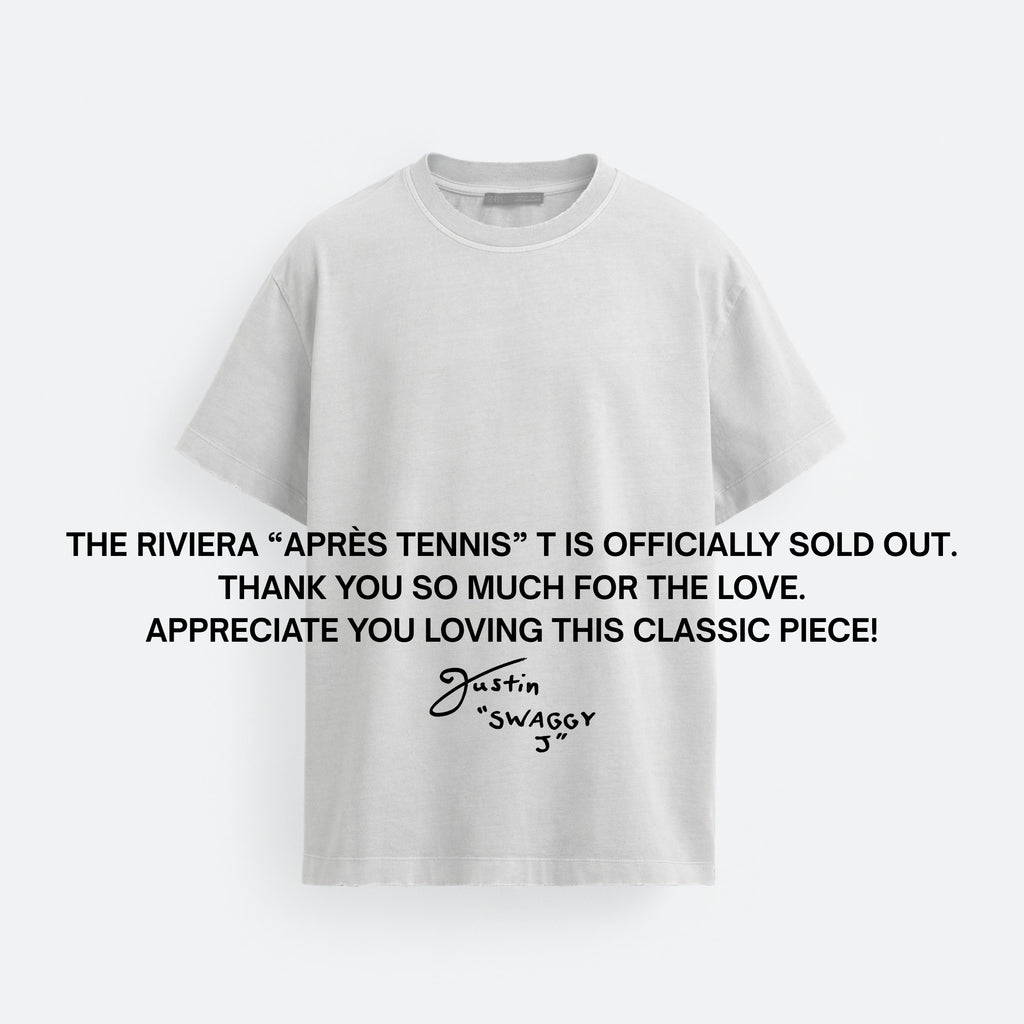 THE RIVIERA "APRÈS TENNIS" T-SHIRT
