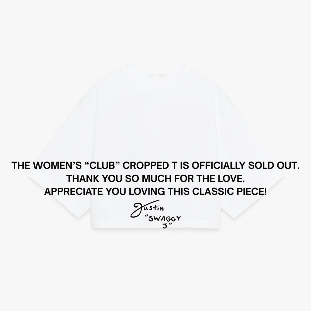 THE RIVIERA WOMEN'S "CLUB" CROPPED T