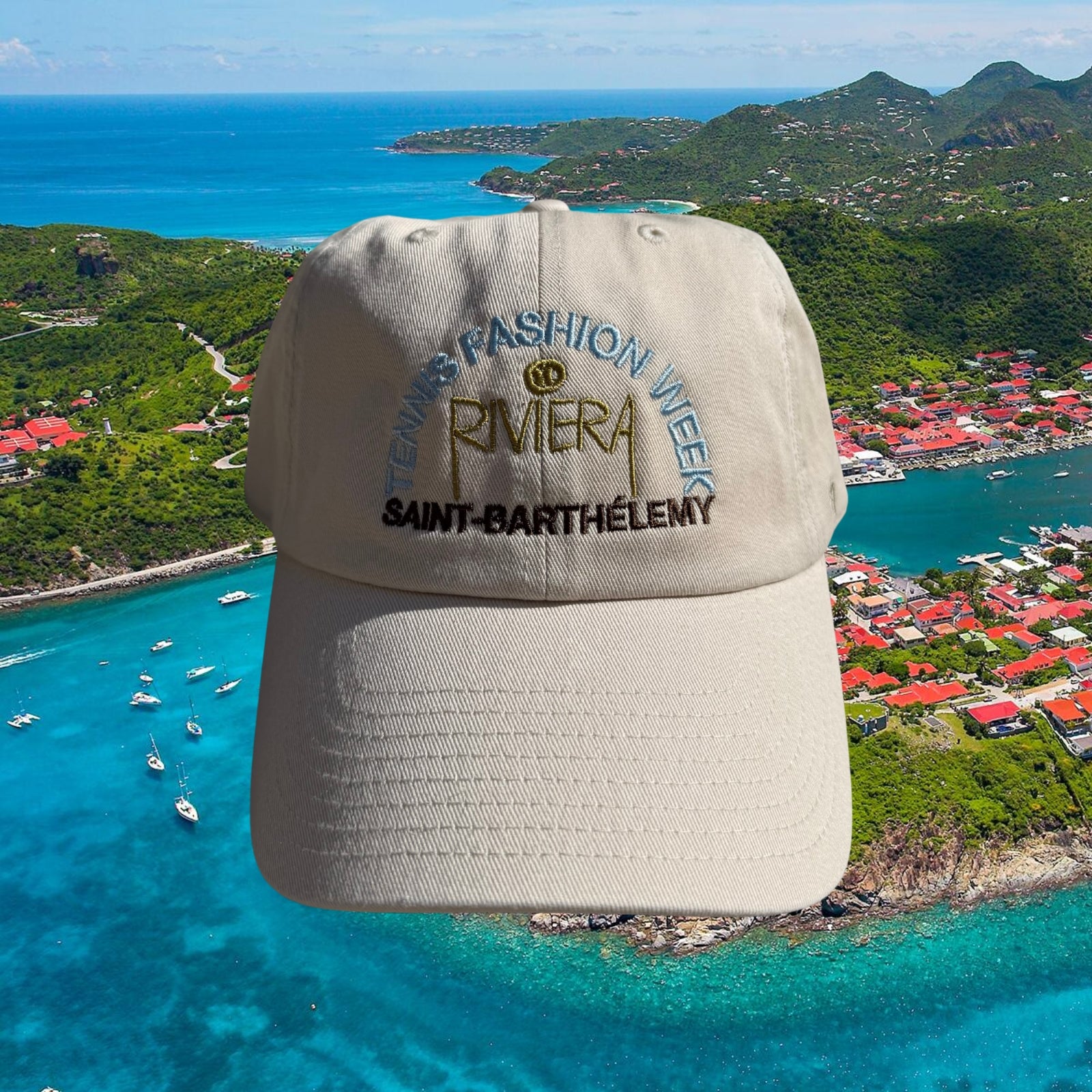 THE RIVIERA "TENNIS FASHION WEEK" HAT (MORNING IN SAINT-BARTHÉLEMY)
